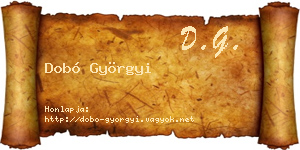 Dobó Györgyi névjegykártya